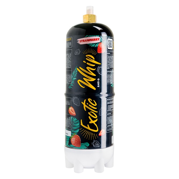 Exotic Whip Premium Nitrous Oxide Strawberry 670g N2O Cream Charger